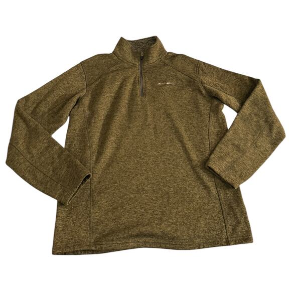 Eddie Bauer Green Quarter Zip Pullover Men’s Large - Picture 1 of 10